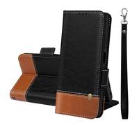 MAMA MOUTH For Xiaomi 14 Phone Case, Flip Leather Magnectic Mi 14 Case with Card Slots,Shockproof TPU Bumper Cover with Kickstand,Protective Wallet case for Xiaomi 14 with Wrist Strap Black