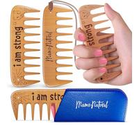 Mama Natural Strong Birth Comb - Labor Comb With Wide Teeth (1 Piece) - Wood Comb For Pregnancy Contractions - Birth Comb for Labor Pain & Pregnancy Gifts - Labor And Delivery Essentials Hand Comb