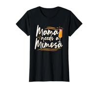 Mama Needs A Mimosa Value Graphic T-Shirt, Women, Black, XS