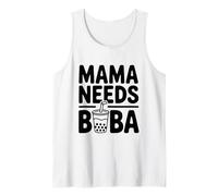 Mama Needs Boba Cute Bubble Tea Lover Tank Top