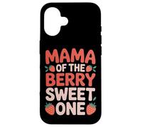 Mama Of The Berry Sweet One Strawberry Parent Child Bond Case for iPhone 16