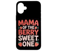 Mama Of The Berry Sweet One Strawberry Parent Child Bond Case for iPhone 16 Plus