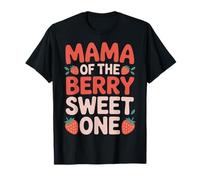 Mama Of The Berry Sweet One Strawberry Parent Child Bond T-Shirt