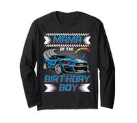 Mama of The Birthday Boy Race Car Party Family Matching Long Sleeve T-Shirt