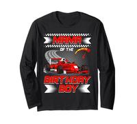 Mama of The Birthday Boy Race Car Party Family Matching Long Sleeve T-Shirt
