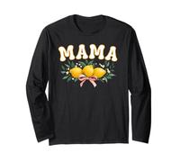 Mama of The First Birthday Lemon Womens Top Long Sleeve T-Shirt