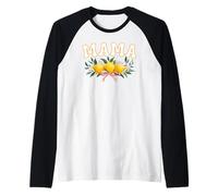 Mama of The First Birthday Lemon Womens Top Raglan Baseball Tee