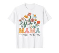 Mama Of The Little Wildflower Birthday Party Baby Shower T-Shirt