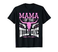 Mama of The Wild One Western Rodeo Country Cowgirl T-Shirt