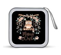 Mama Owl CD Case Portable DVD Storage Small CD Holder Organizer for Home Travel
