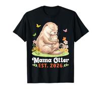 Mama Panda Est 2026 Motherhood Journey New Mom with Baby T-Shirt