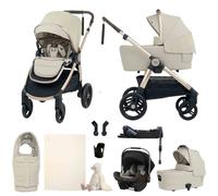 Mama & Papas Ocarro 2 Travel System, with Pipalite LX Car Seat & Base 10-Piece Essential Bundle - Shell