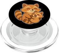 MAMA RACCOON WITH LITTLE BABY RACCOON PopSockets PopGrip for MagSafe