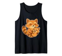 Mama Raccoon with Little Baby Raccoon Tank Top