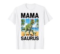 Mama Saurus Brushstroke Dino Island Prehistoric Park Mom T-Shirt