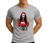 Mama Scream Halloween Horror Movies Films Halloween Costume Outfit Men's T-Shirt, gray, XXL