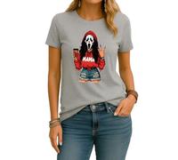 Mama Scream Halloween Horror Movies Films Halloween Costume Outfit Women's T-Shirt, gray, XL
