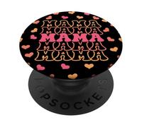 Mama Shirt Gardener Mom Gift Women Heart Mother's Day Tshirt PopSockets Adhesive PopGrip