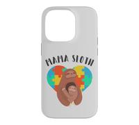 Mama Sloth, Autism Awareness Heart with Sloths Case for iPhone 14 Pro