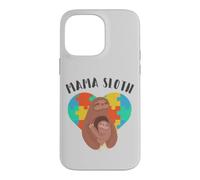 Mama Sloth, Autism Awareness Heart with Sloths Case for iPhone 14 Pro Max