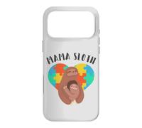 Mama Sloth, Autism Awareness Heart with Sloths Case for iPhone 17 Pro Max
