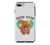 Mama Sloth, Autism Awareness Heart with Sloths Case for iPhone 7 Plus/8 Plus