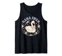 Mama Swan Plaid Bow Floral Cottagecore Pastel Tank Top