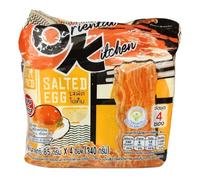 MAMA Thai Stir-Fried Salted Egg Instant Noodles Ramen 85g (Pack of 4)