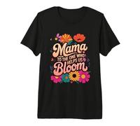 Mama to The One Who Helps Us Bloom Floral Mother's Day Premium T-Shirt