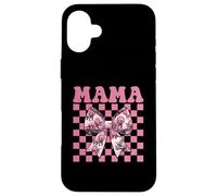 Mama Triceratops Dinosaur Mom Mother's Day Coquette Bow Case for iPhone 16 Plus