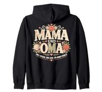 Mama Und Oma Family Love Quote Graphic Zwei Liebe German Zip Hoodie