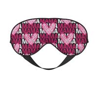 Mama Valentine's Day Pink Leopard Cheetah Eye Mask Sleep Mask Light BlockBlindfold Night Eyes Cover Soft Pressure-Free Eyeshade with Elastic Strap for Home Travel Office Nap Yoga