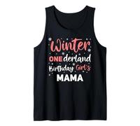 Mama Winter Onederland 1st Birthday Snowflake Matching Tank Top