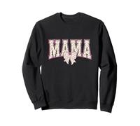 Mama With Bow In Floral Rosebuds Rose Girly Mom Sweatshirt
