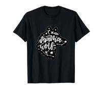 Mama Wolf Under the Night Sky: Celestial Love for Mom T-Shirt