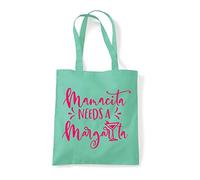 Mamacita needs a margarita statement [FSV21] tote shopping bag - Mint