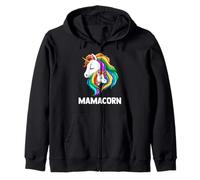 Mamacorn Loving Mama Unicorn And Baby Zip Hoodie