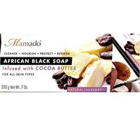 Mamado African Black Soap Infused with Cocoa Butter 200g
