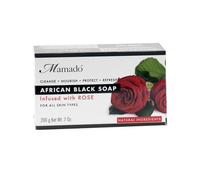 Mamado African Black Soap Infused With Rose 200g