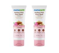 Mamaearth Multani Mitti Face Wash Multani Mitti, BulgarianRose 2X100ml