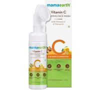 Mamaearth Vitamin C Face Wash with Foaming Silicone Cleanser Brush Powered by Vitamin C & Turmeric - 150ml