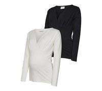 Mamalicious Emma Maternity Long Sleeve V Neck T-shirt 2 Units