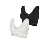 lace Sports bra Mamalicious Helena Crossy (x2) Blanc XL