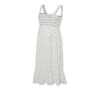 MAMALICIOUS Women's Mlesma S/L Wo Midi Dress A. Maternity, Snow White, XL