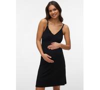 Mamalicious Maternity Night Dress, Black, Size S, Women Black