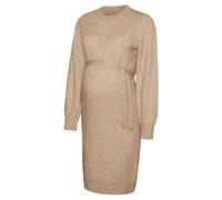 Mamalicious Newanne Maternity Long Sleeve Dress Beige S