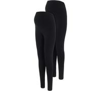 Mamalicious_NOS Women's Mlemma Long Leggings 2-p A. E. Noos, Black/Pack: Black, XL