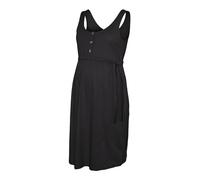 MAMALICIOUS Women's Mlevi Lia S/L JRS Abk Dress 2f A.noos, Black, L