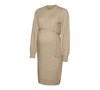 Mamalicious Newanne Maternity Long Sleeve Dress Beige M