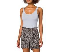 MAMALICOUS Women's MLKENA Woven Shorts, Black/AOP:Small Flower AOP, M